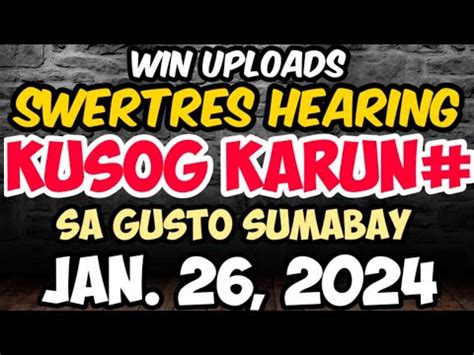 win uploads hearing today|Swertres Hearing .